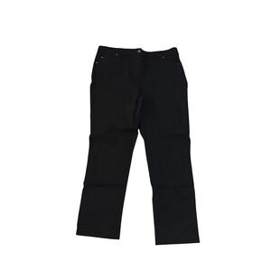 New with tags Fit Sight Womens Black Straight Leg Stretch Trousers Pants Size 16